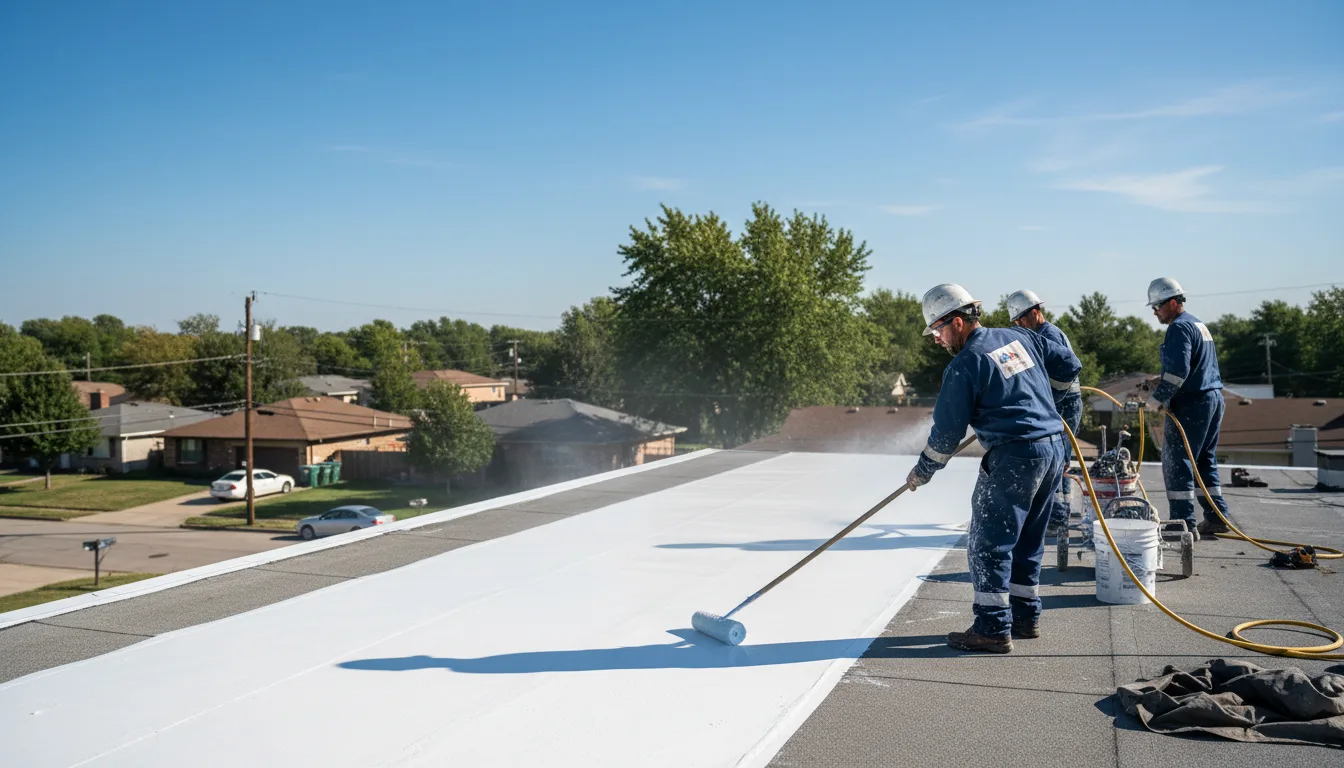 Commercial roof coating in Ojo Feliz, NM near me
